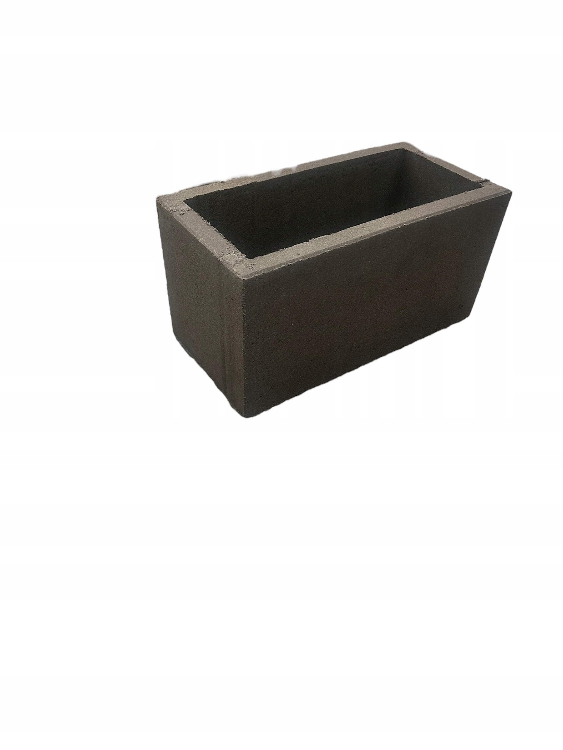 Betónový vibrolisovaný kvetináč 80 × 40 × 40 záhradný sivý bez dna